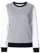 Courrèges Colour-block Sweatshirt - Grey