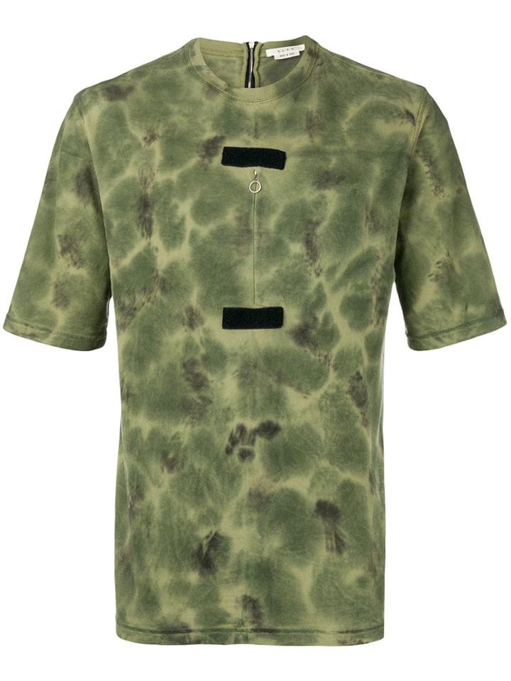 1017 Alyx 9sm Tie-dye Touch Strap T-shirt - Green