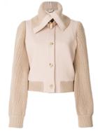 Chloé Knitted Detail Jacket - Pink & Purple