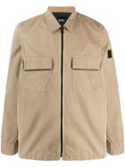 Boss Hugo Boss Boxy-fit Shirt Jacket - Neutrals