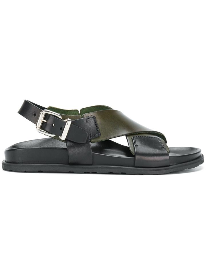 Sofie D'hoore Cross Strap Sandals - Black