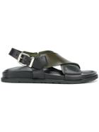 Sofie D'hoore Cross Strap Sandals - Black