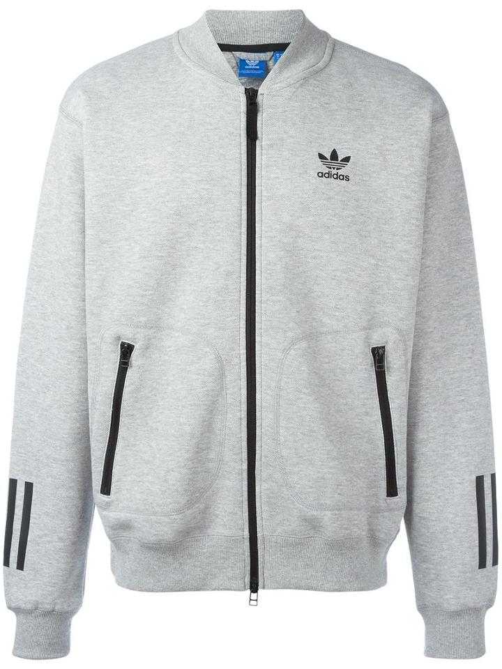 Adidas Originals Relaxed 'sst' Track Top, Men's, Size: Medium, Grey, Cotton/polyester