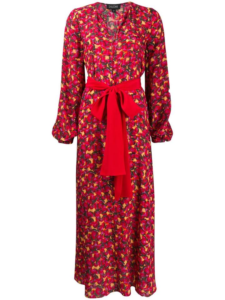 Saloni Lucia Dress - Red