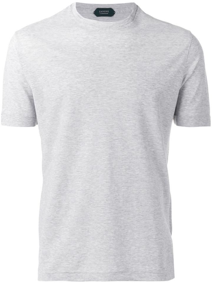 Zanone Plain T-shirt - Grey