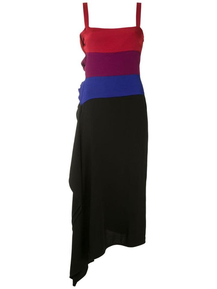 Reinaldo Lourenço Color Block Midi Dress - Multicolour