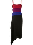 Reinaldo Lourenço Color Block Midi Dress - Multicolour
