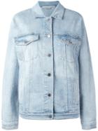 Stella Mccartney Embroidered Star Denim Jacket, Women's, Size: 42, Blue, Cotton/spandex/elastane