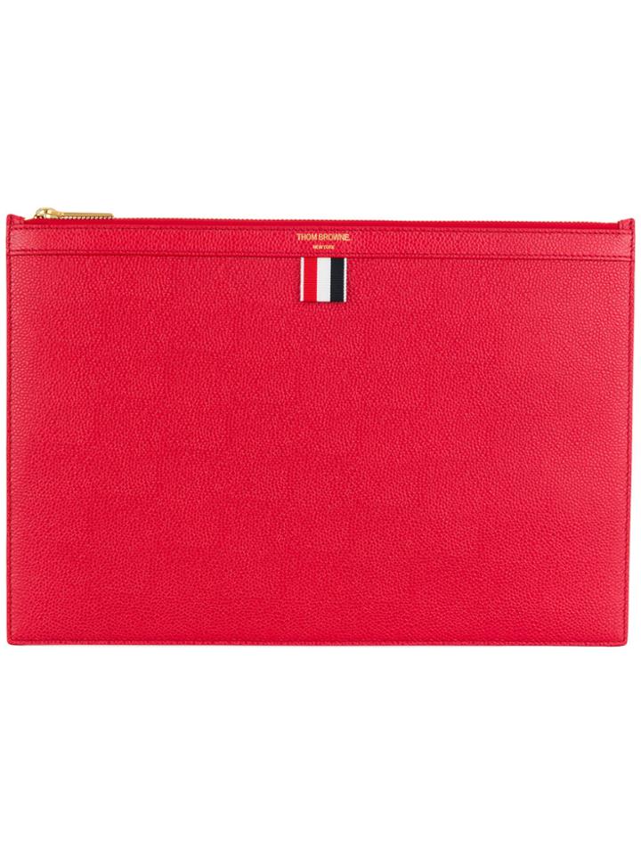Thom Browne Zipped Document Holder - Red