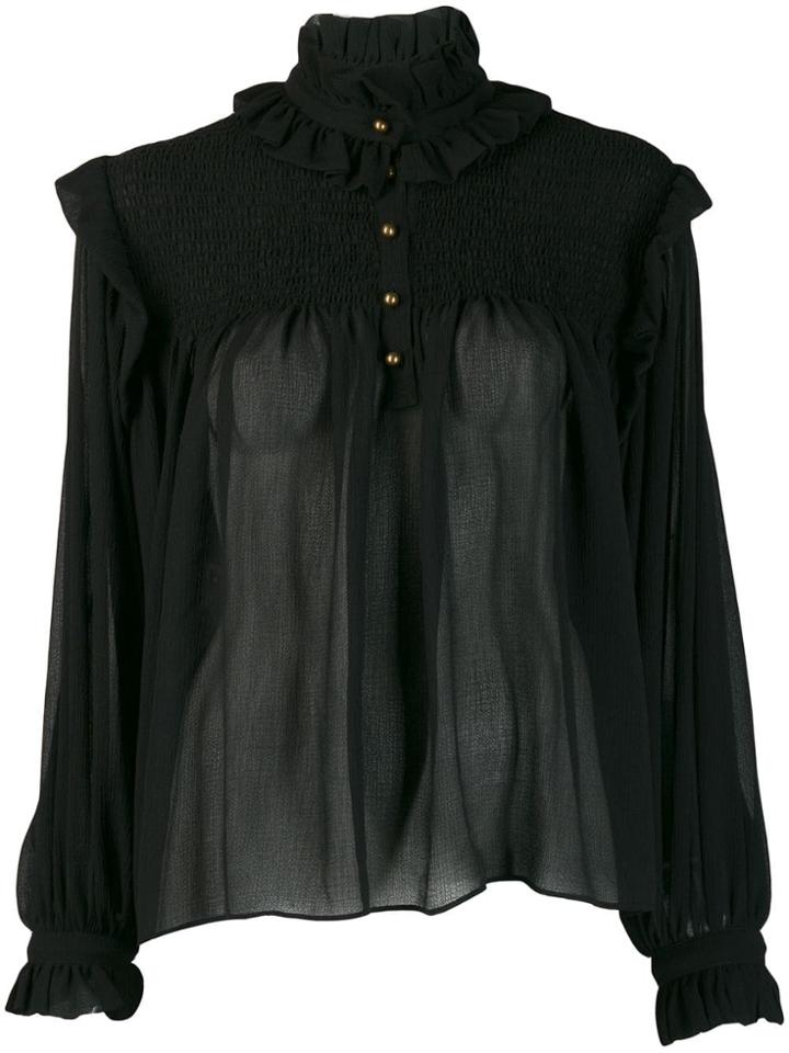 Philosophy Di Lorenzo Serafini Ruffled Details Blouse - Black