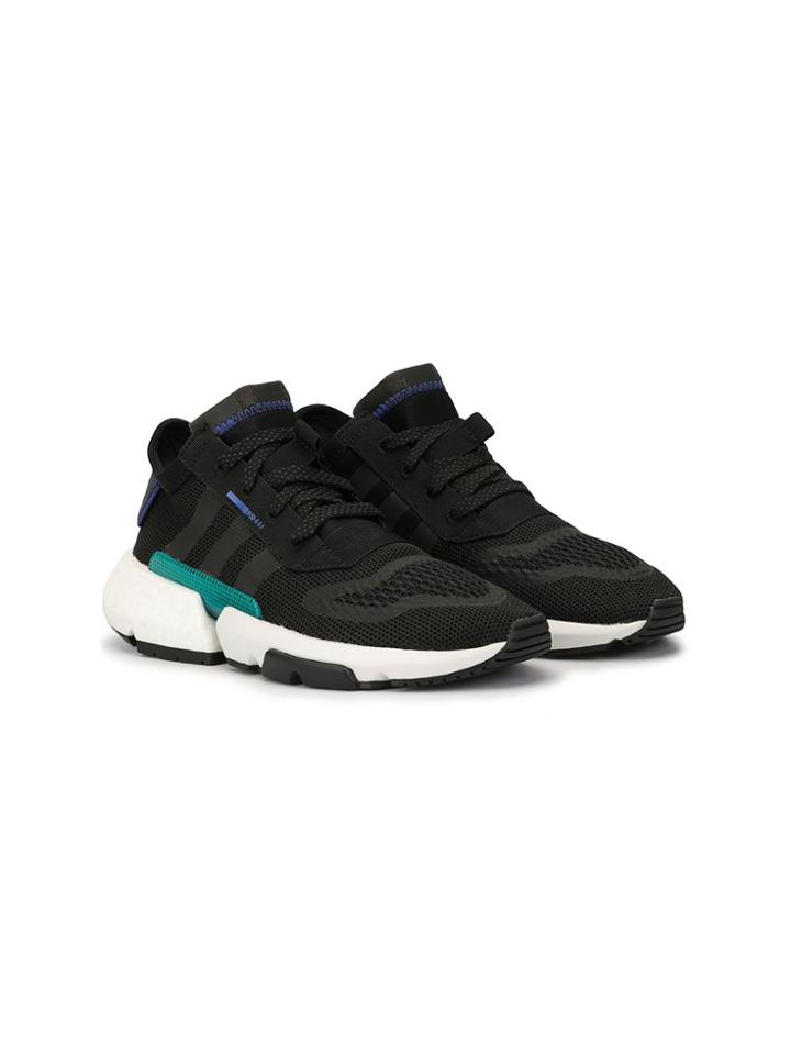 Adidas Kids Flat Perforated Sneakers - Black