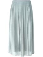 Kenzo Pleated Midi Skirt, Women's, Size: 40, Grey, Polyester