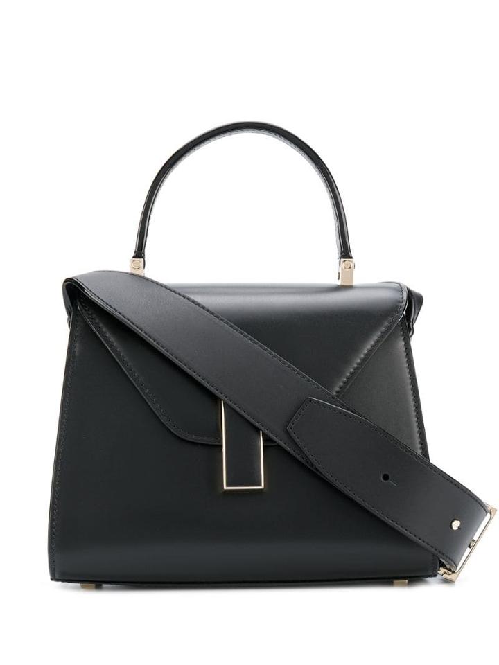 Valextra Color Block Tote - Black