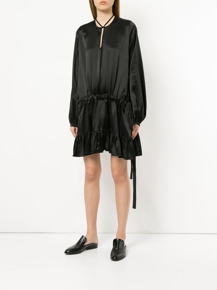 Matin Ede Drawstring Dress - Black