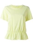 Société Anonyme Frill Hem Top, Women's, Size: Large, Yellow/orange, Cotton