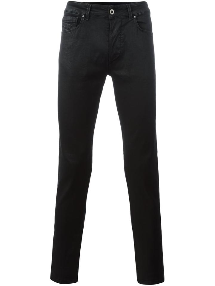 Diesel Black Gold Skinny Trousers, Men's, Size: 29, Cotton/polyester/spandex/elastane