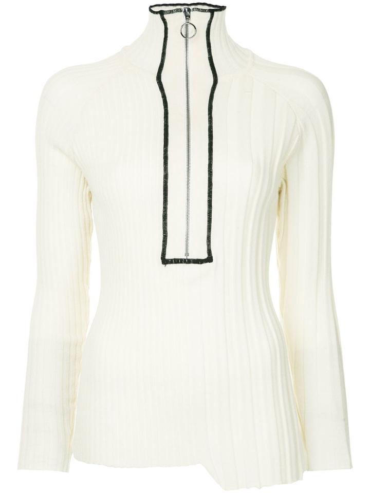 Wynn Hamlyn Ribbed Knit Jumper - White
