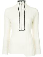 Wynn Hamlyn Ribbed Knit Jumper - White