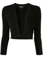 Paule Ka Open Front Cropped Cardigan - Black