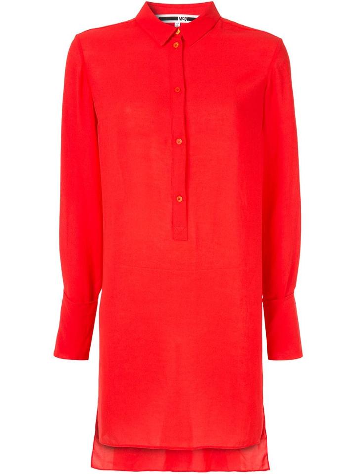 Mcq Alexander Mcqueen Long-length Shirt - Red