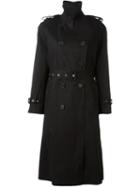 Mackintosh Belted Trench Coat, Women's, Size: 38, Black, Cotton