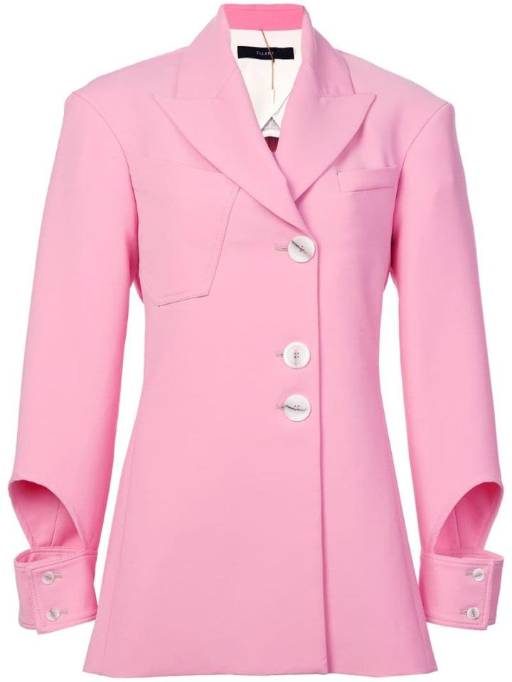 Ellery Cut Out Cuff Blazer - Pink