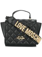 Love Moschino Quilted Logo Crossbody Bag - Black
