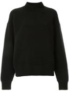 Nagnata Ribbed Knit Turtleneck Jumper - Black