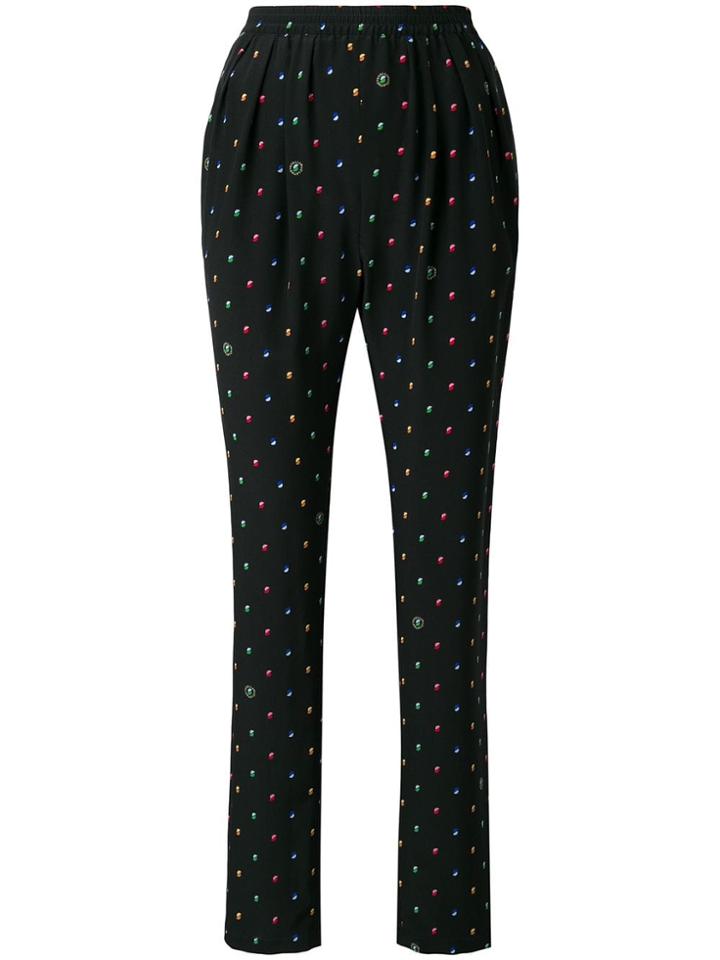 Stella Mccartney All-over Print Trousers - Black