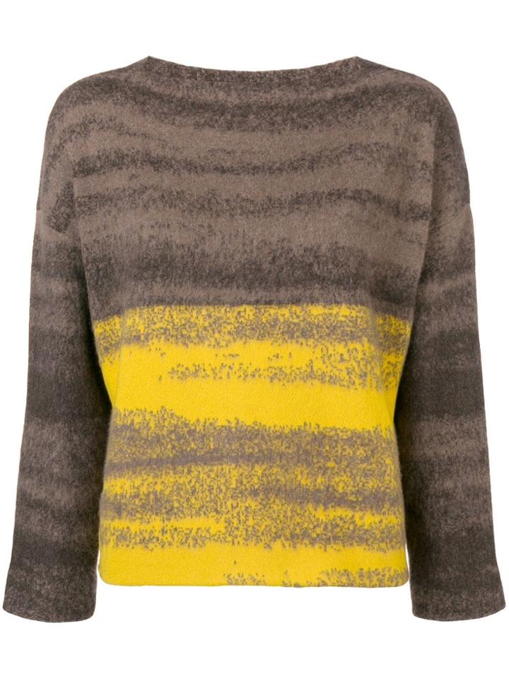 Dusan Gradient Long-sleeve Sweater - Brown