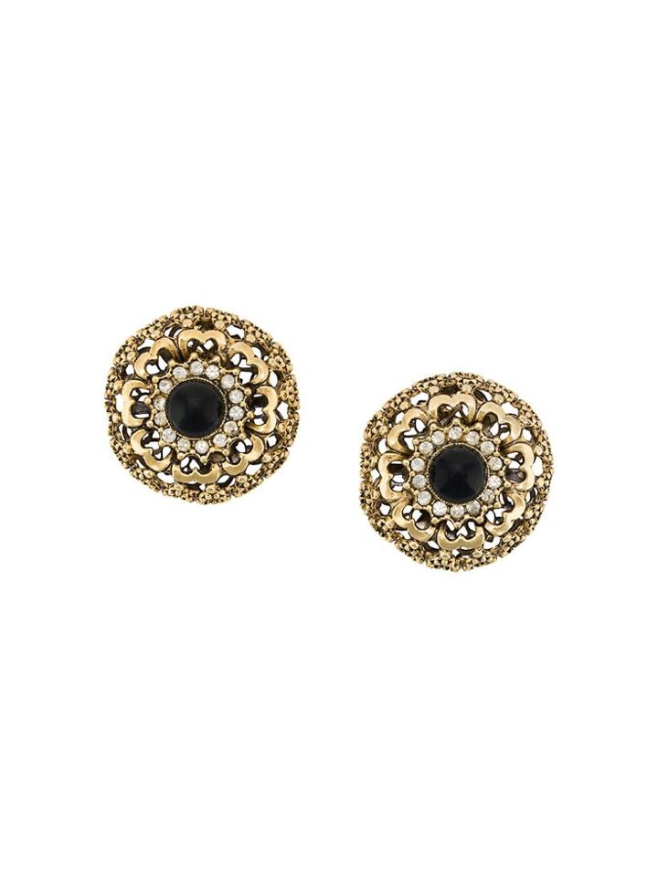 A.n.g.e.l.o. Vintage Cult 1980s Embellished Earrings - Gold
