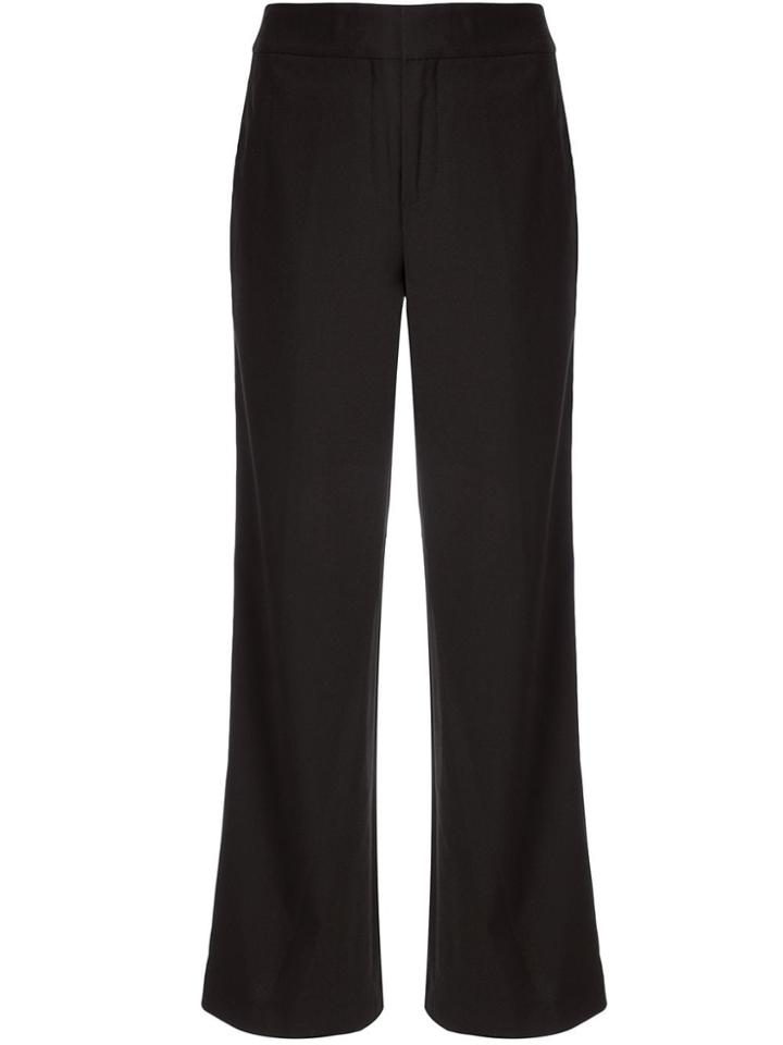 Portspure Side Stripe Straight Trousers - Black