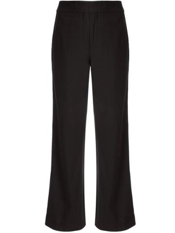 Portspure Side Stripe Straight Trousers - Black