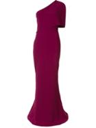 Stella Mccartney Draped Cold Shoulder Dress, Women's, Size: 44, Red, Silk/viscose/acetate/spandex/elastane