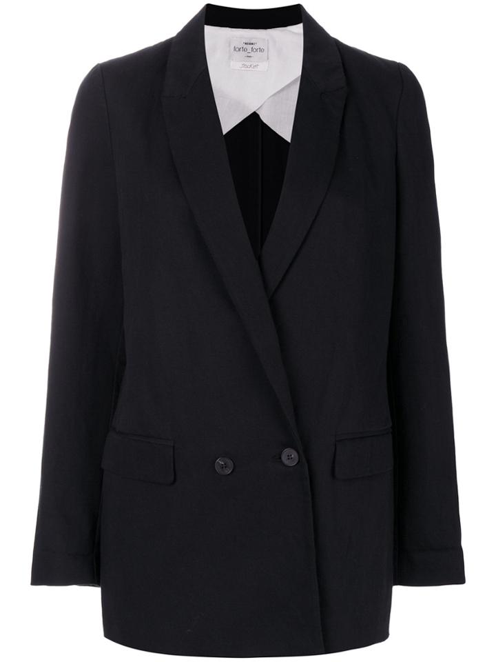 Forte Forte Double Breasted Blazer - Black