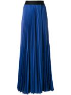 Dvf Diane Von Furstenberg Pleated Maxi Skirt - Blue