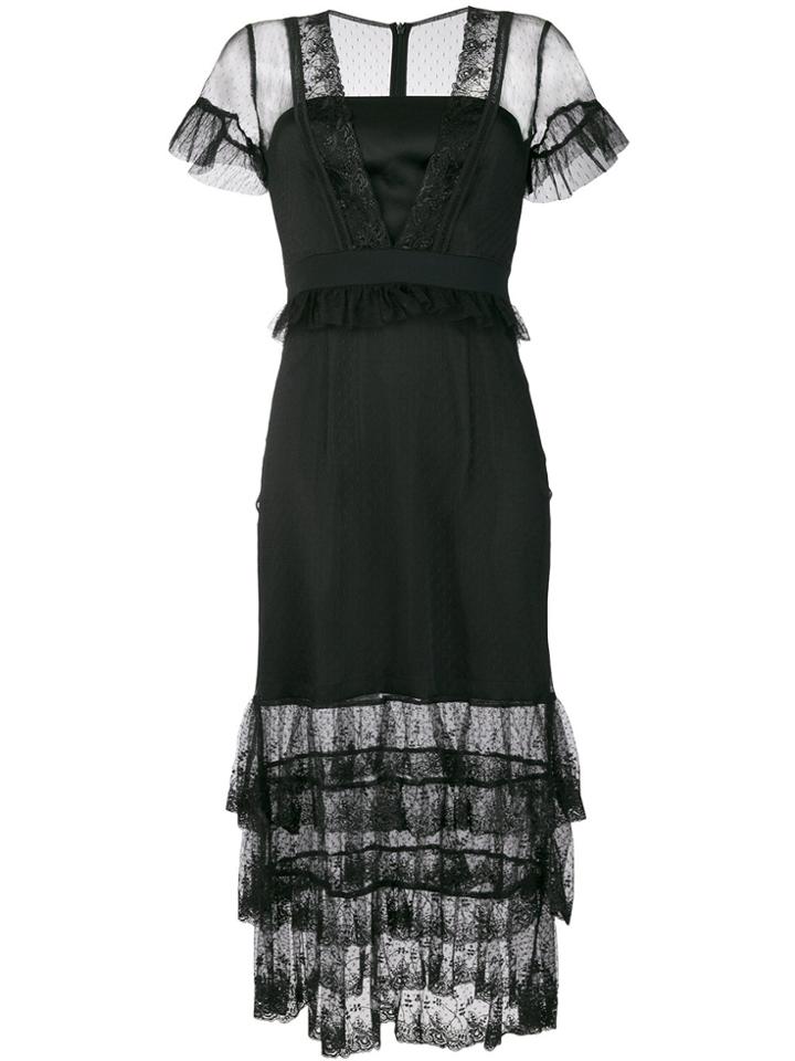 Three Floor Montana Layered Dress - Black