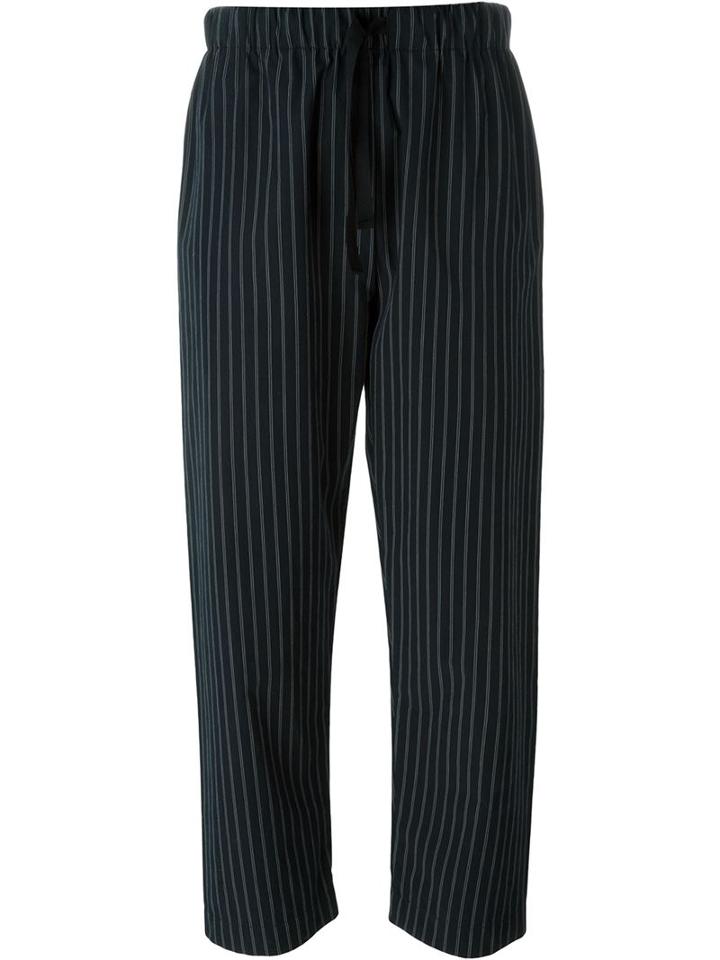 Erika Cavallini Pinstripe Cropped Trousers