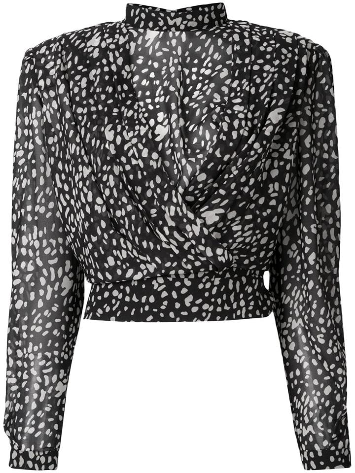 Nineminutes Long-sleeve Embroidered Blouse - Black