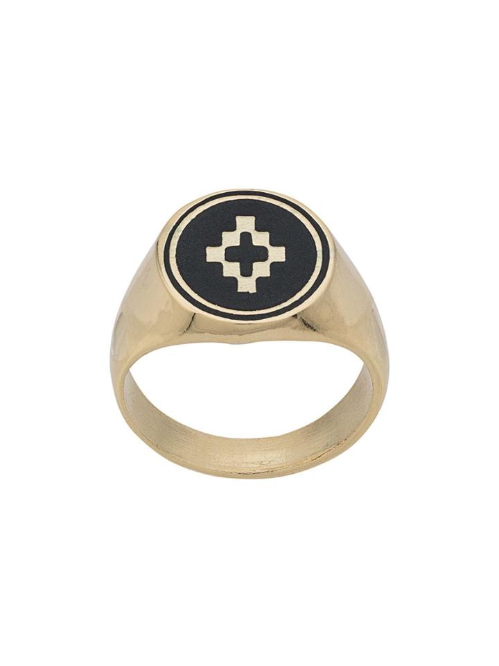 Marcelo Burlon County Of Milan Enamelled Top Ring - Gold