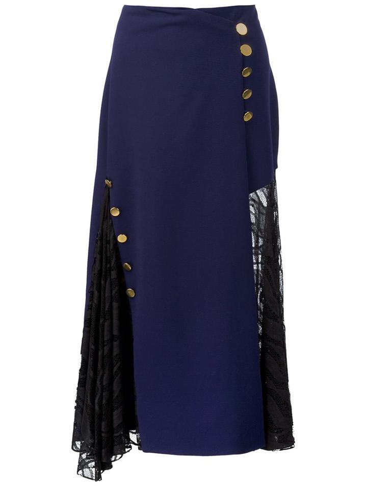 Prabal Gurung Button Detail Skirt