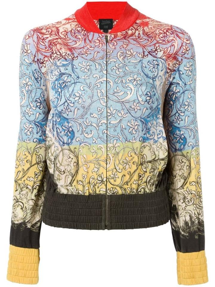 Jean Paul Gaultier Pre-owned Floral Print Bomber Jacket - Multicolour