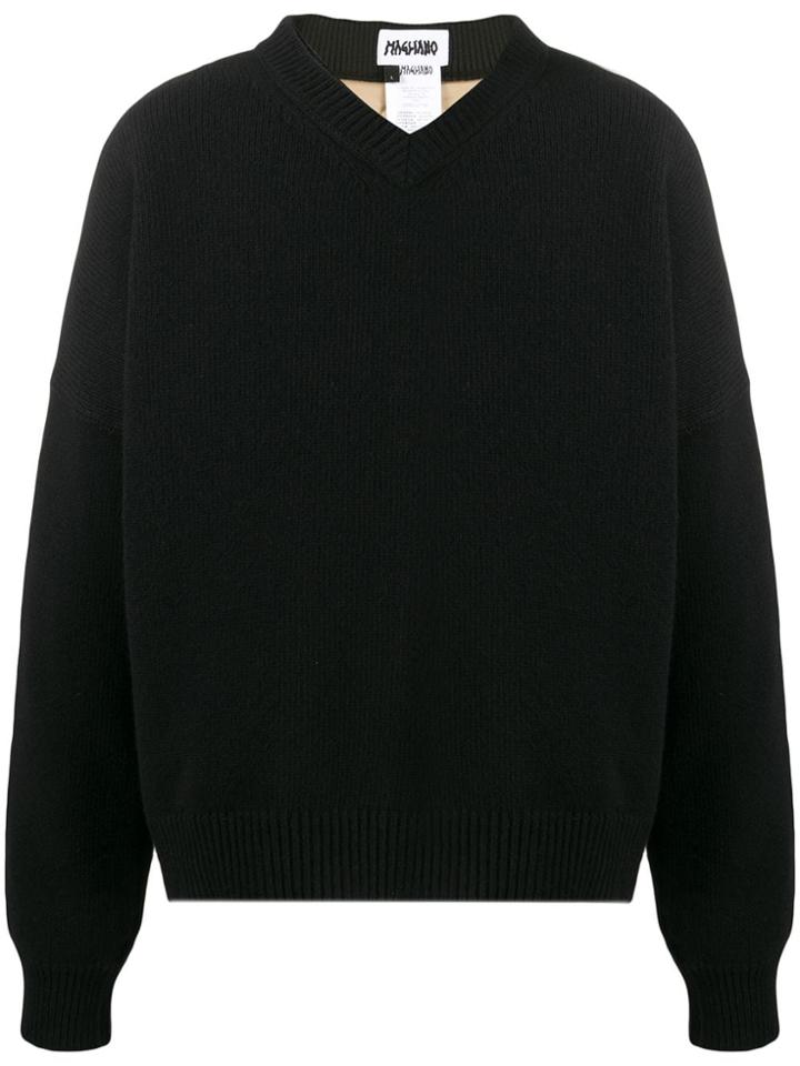 Magliano Knitted Padded Jumper - Black