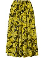 Dvf Diane Von Furstenberg Pleated Daffodil Skirt - Yellow & Orange