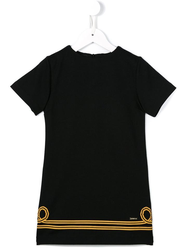Dsquared2 Kids Swirl Embellished Dress, Girl's, Size: 8 Yrs, Black