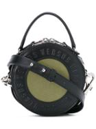 Versus - Logo Embossed Round Tote - Women - Cotton/leather - One Size, Black, Cotton/leather