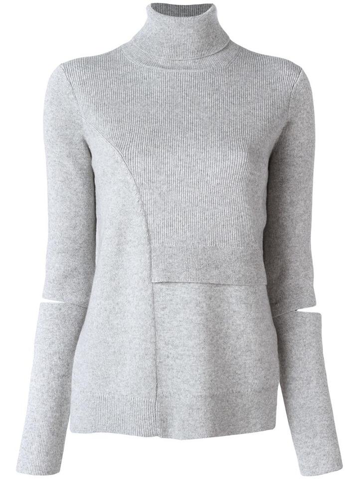 Proenza Schouler Cut Out Detail Jumper, Women's, Size: Large, Grey, Wool/cashmere/spandex/elastane