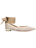 Aquazzura Blifla Ballerina Shoes - Nude & Neutrals
