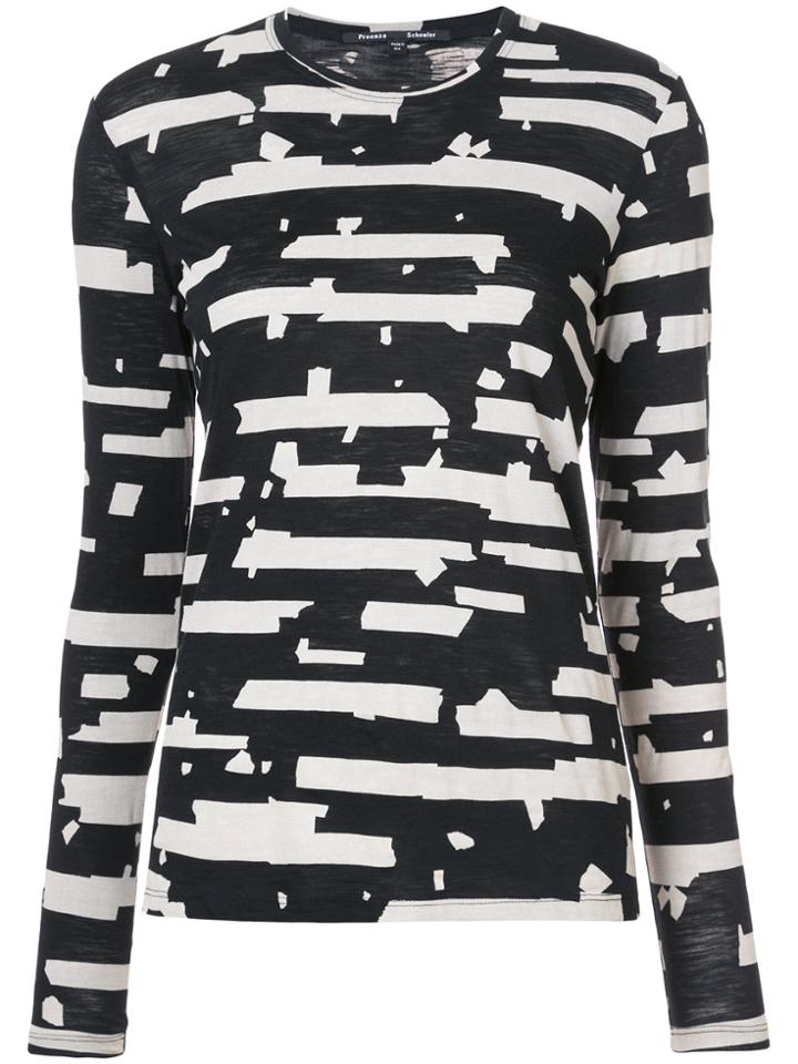 Proenza Schouler Abstract Printed Top - Black