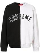 Supreme Split Crewneck Sweatshirt - Black